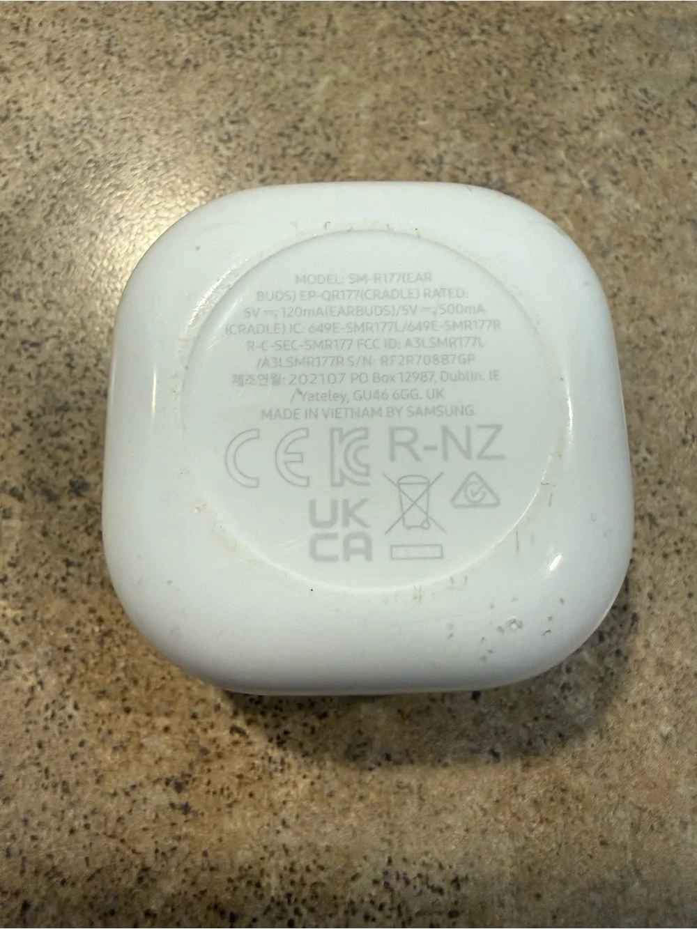 Samsung Galaxy EP-QR177 Buds2 SM-R177 Rechargeable Earbuds Charging Case Only